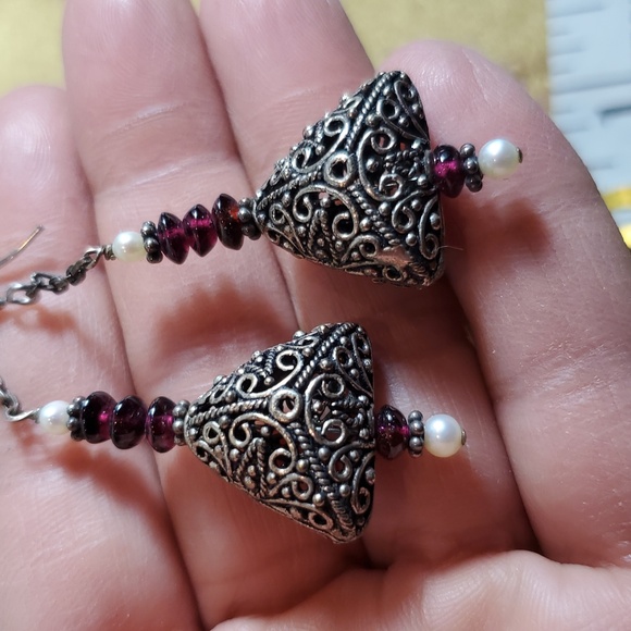 🧿NEW ELEGANT SILVER EARRINGS - Picture 6 of 12
